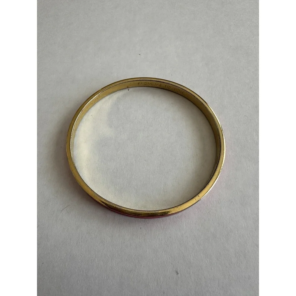 Kate Spade New York Bracelet Bangle Pink Gold "From Me To You" - Picture 7 of 16